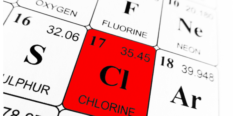 chemicals in the tap water. Table of elements